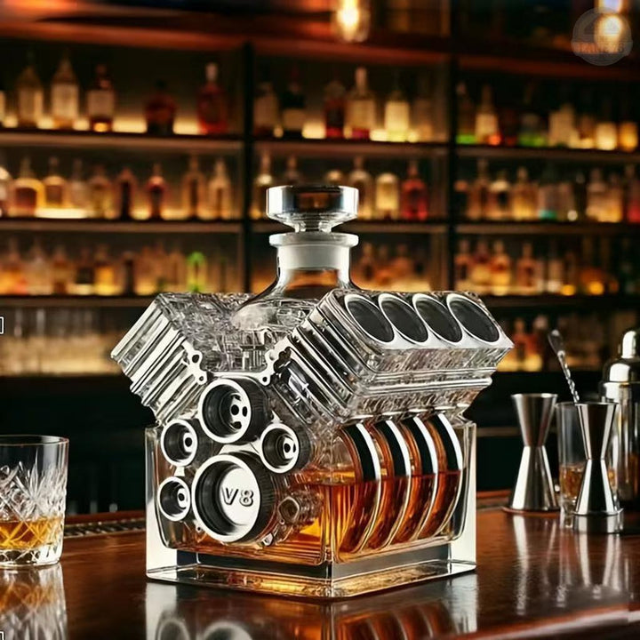 Carafe à Whiskey - Édition Moteur V8